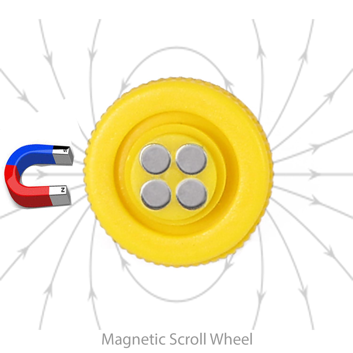 Adesso Imouse W3 - Mouse impermeabile con rotella di scorrimento magnetica