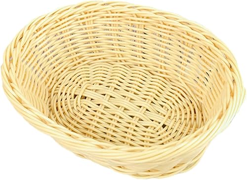 Miniatura 1 de Mini cesta tejida Bandeja de servir de ratán Cestas de regalo de Pascua Cesta de caramelo tejida Cesta de frutas de ratán Cesta de almacenamiento de