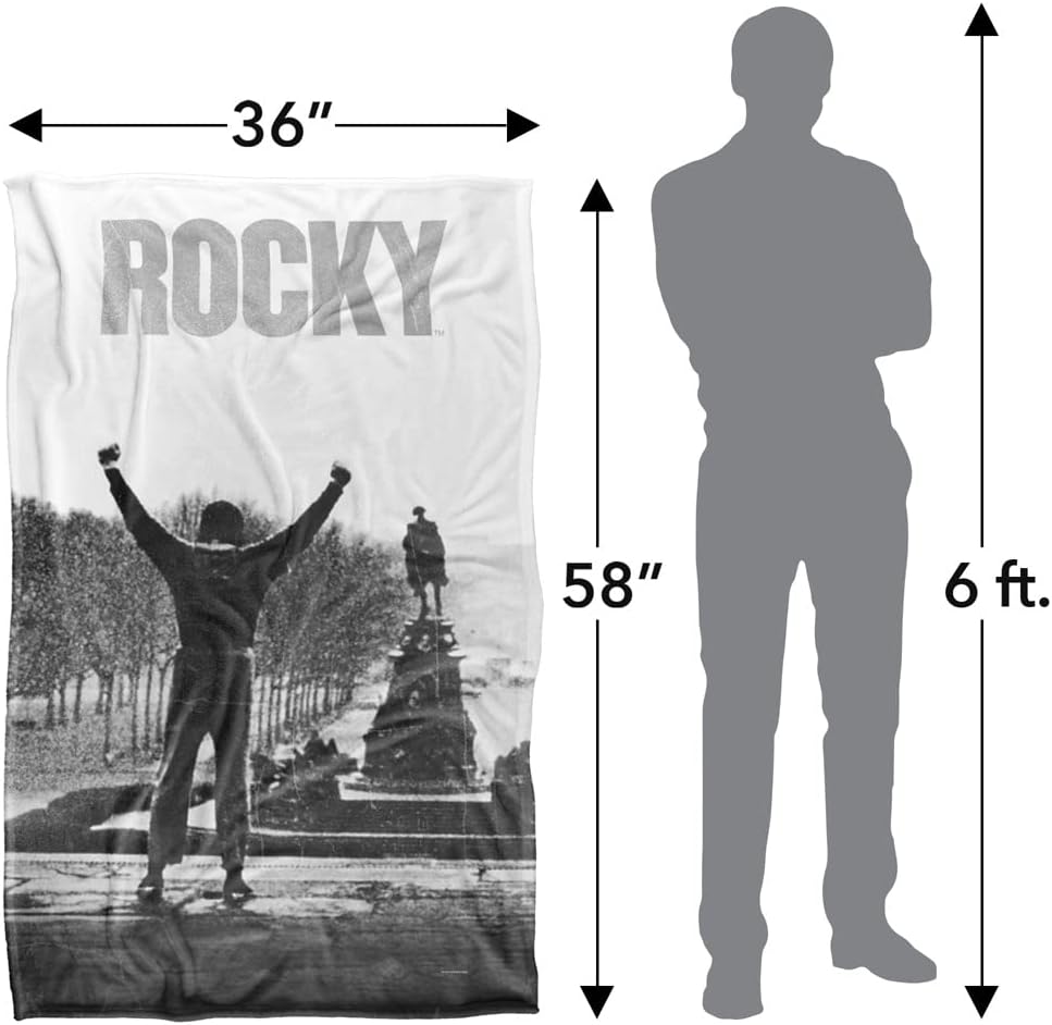 Trevco Rocky Poster Silky Touch Super Soft Throw Blanket 36" x 58"