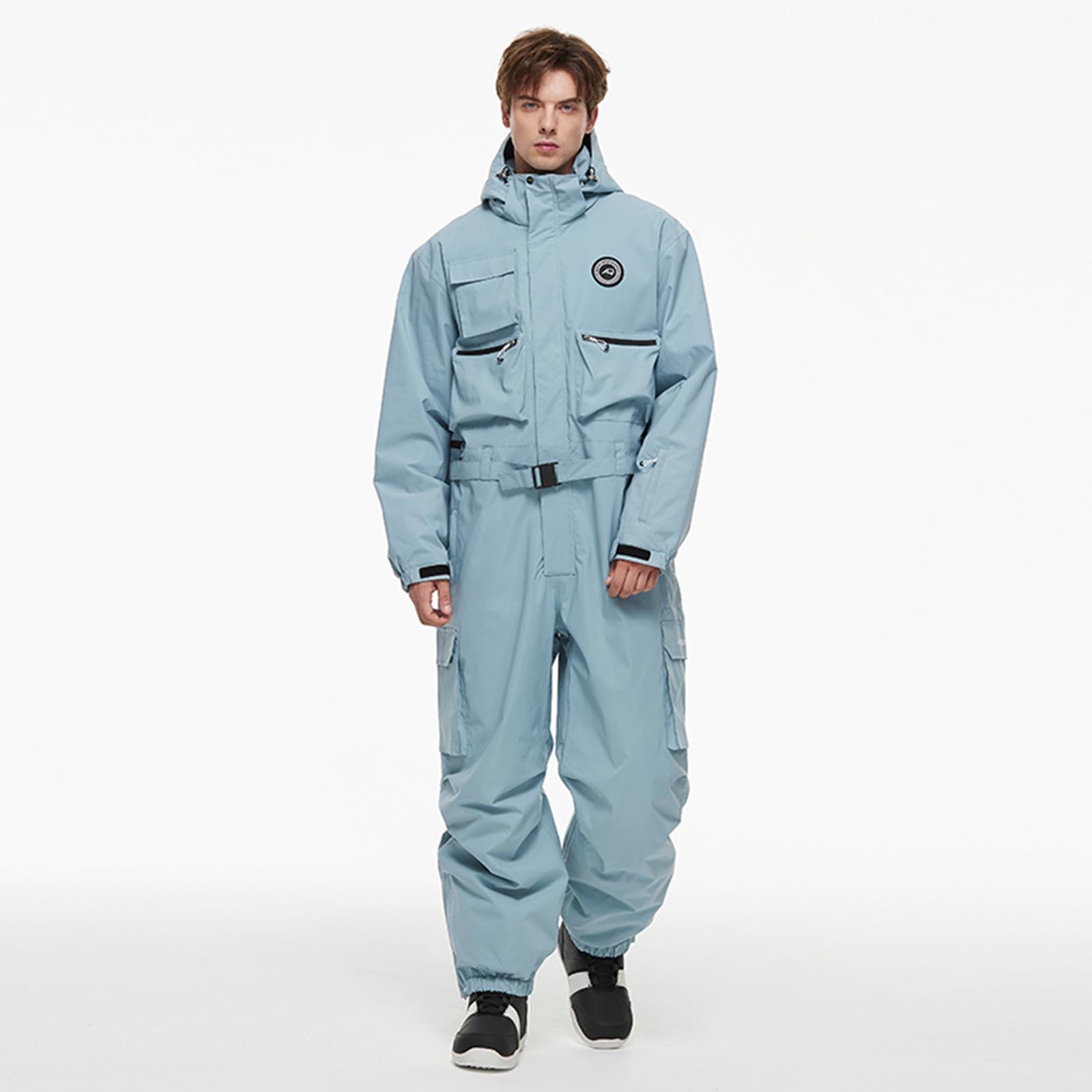 Sunnyuk Giacca Sci Uomo Completo Intera Invernale Salopette Termico Taglie Forti Tuta Elegante Curvy Impermeabili Montagna da Snowboard da Sci