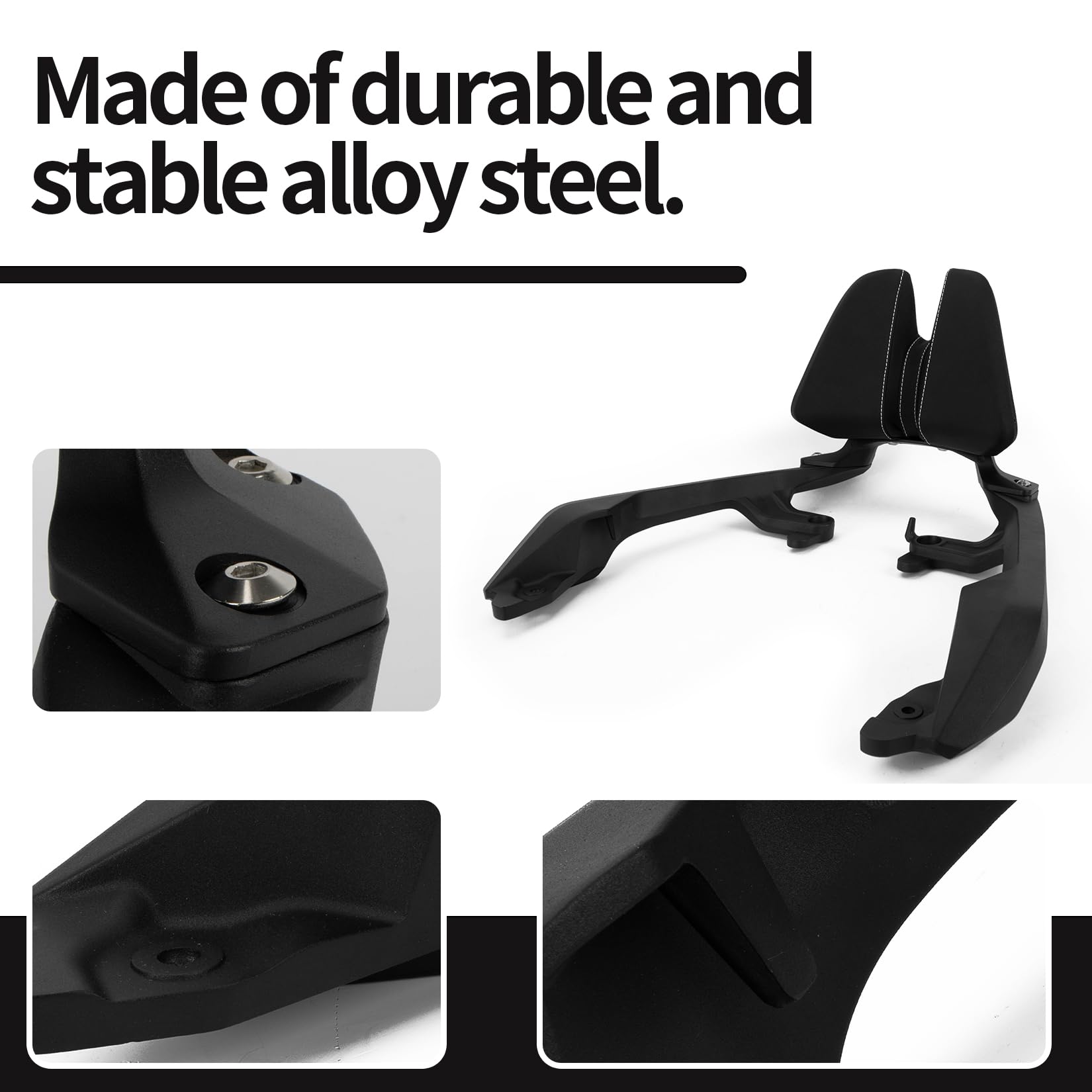 Poduszka na oparcie pasażera do motocykla Sissy Bar do X-ADV 750 Forza 750 NC 750 2021 2022 2023 2024 2025 PSLER, łatwo zdejmowana poduszka na oparcie tylne