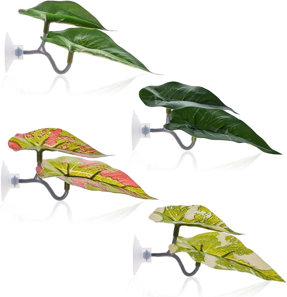 4 Pack Betta Leaf Hammock Betta Leaves Spawning Grounds Breeding Resting Bed Betta Fish Tank Accessories Decor