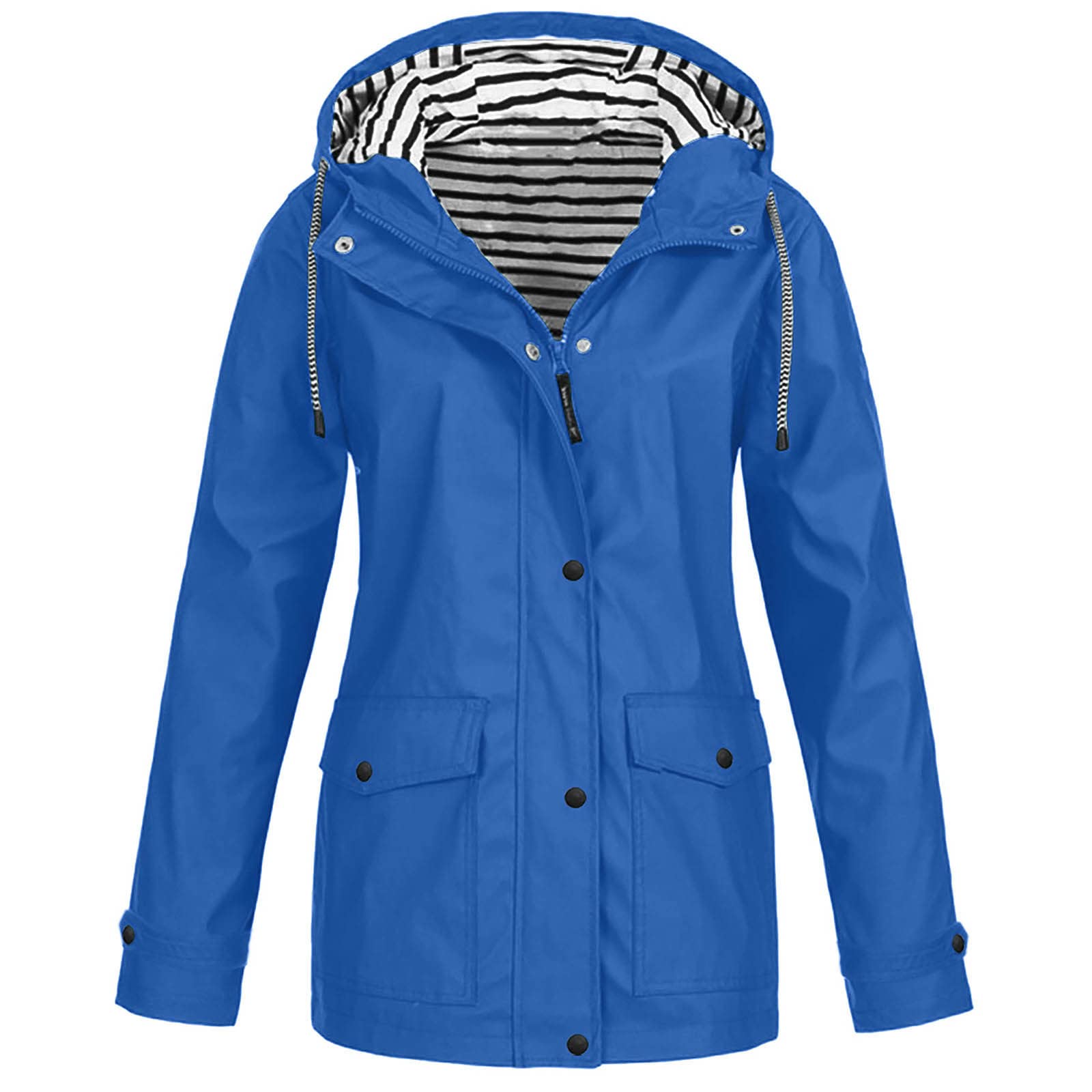 Chubasquero para mujer, ligero, resistente al agua, chaqueta de entretiempo con capucha, chubasquero para trekking, chaqueta de softshell, plegable, deportiva, cortavientos, senderismo, chaqueta