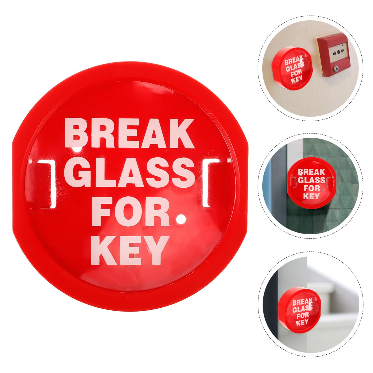 OSALADI 5pcs Break Glass Key Box Emergency Door Lock Boxes Key Holder for Glass Break Lock Boxes for Locker - Image 4