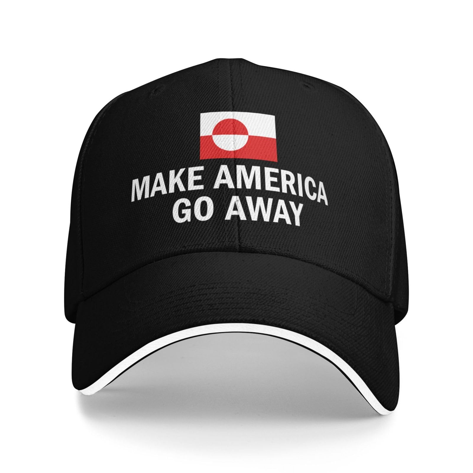 GQWJKSZ Make America Go Away Hats Greenland Not for Sale Hat Baseball Cap Black