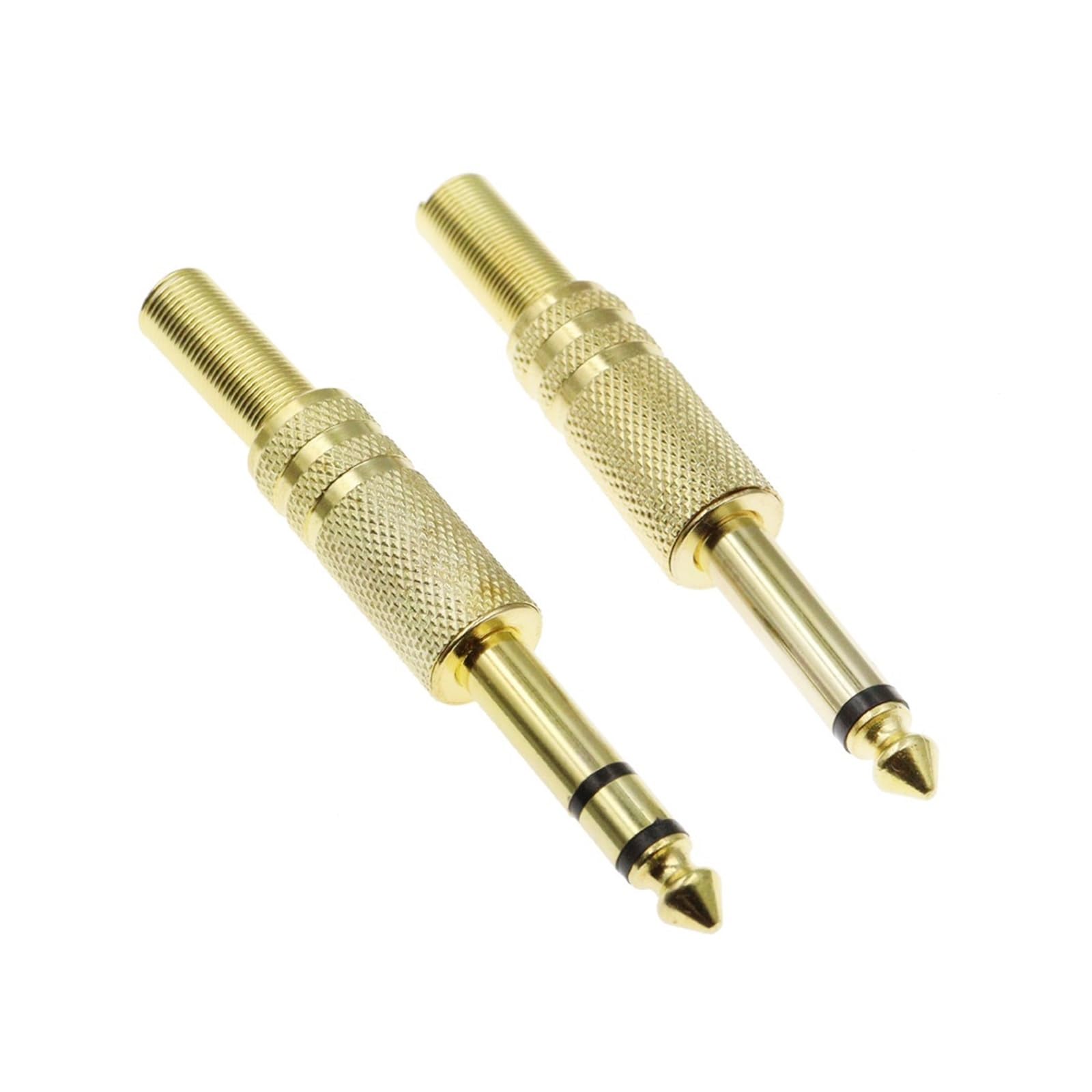 MWRFKJOB 1SET N-G 6.35mm/6.5mm 2Pole Mono Amplifier 6.35 Stereo Connector