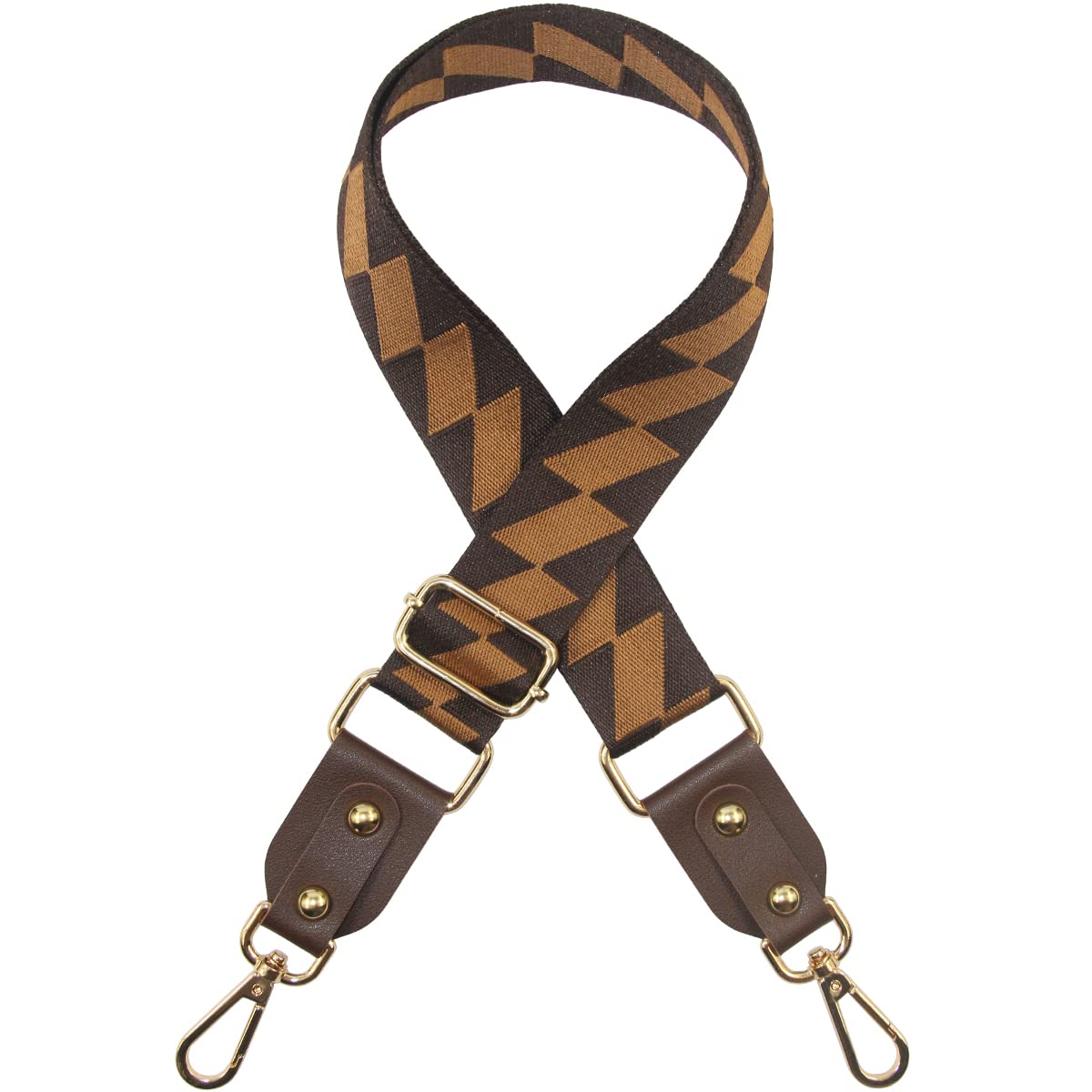 Duwi Wide Handbag&Purse Strap Jacquard Woven Guitar Style Multicolor Replacement Strap Canvas Adjustable Crossbody Bag Strap