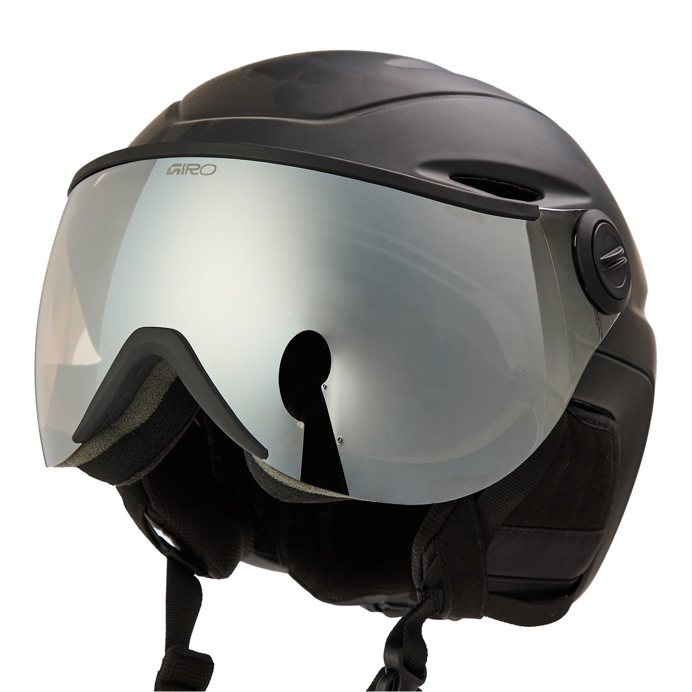 Giro Vue MIPS - XL Skihelm mit klappbarem Visier, UV-Schutz, verstellbarem In Form Fit System, In-Mold-Konstruktion, regulierbarer Belüftung, MIPS-Schutz, Farbe: Matte Black, Größe: M