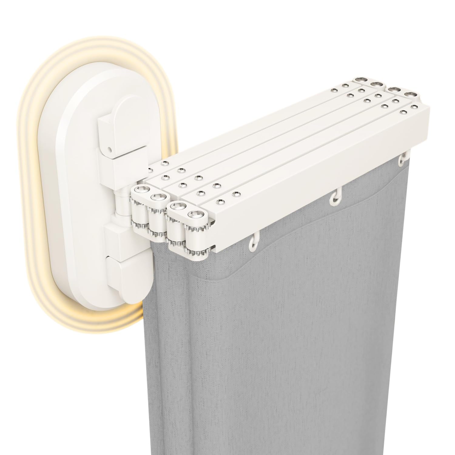 Tringle de douche pliable L/U SD sans perçage réglable pour baignoire/salle de bain avec douche Gris foncé 102 cm Économie d'espace Solution pour salles de bains modernes