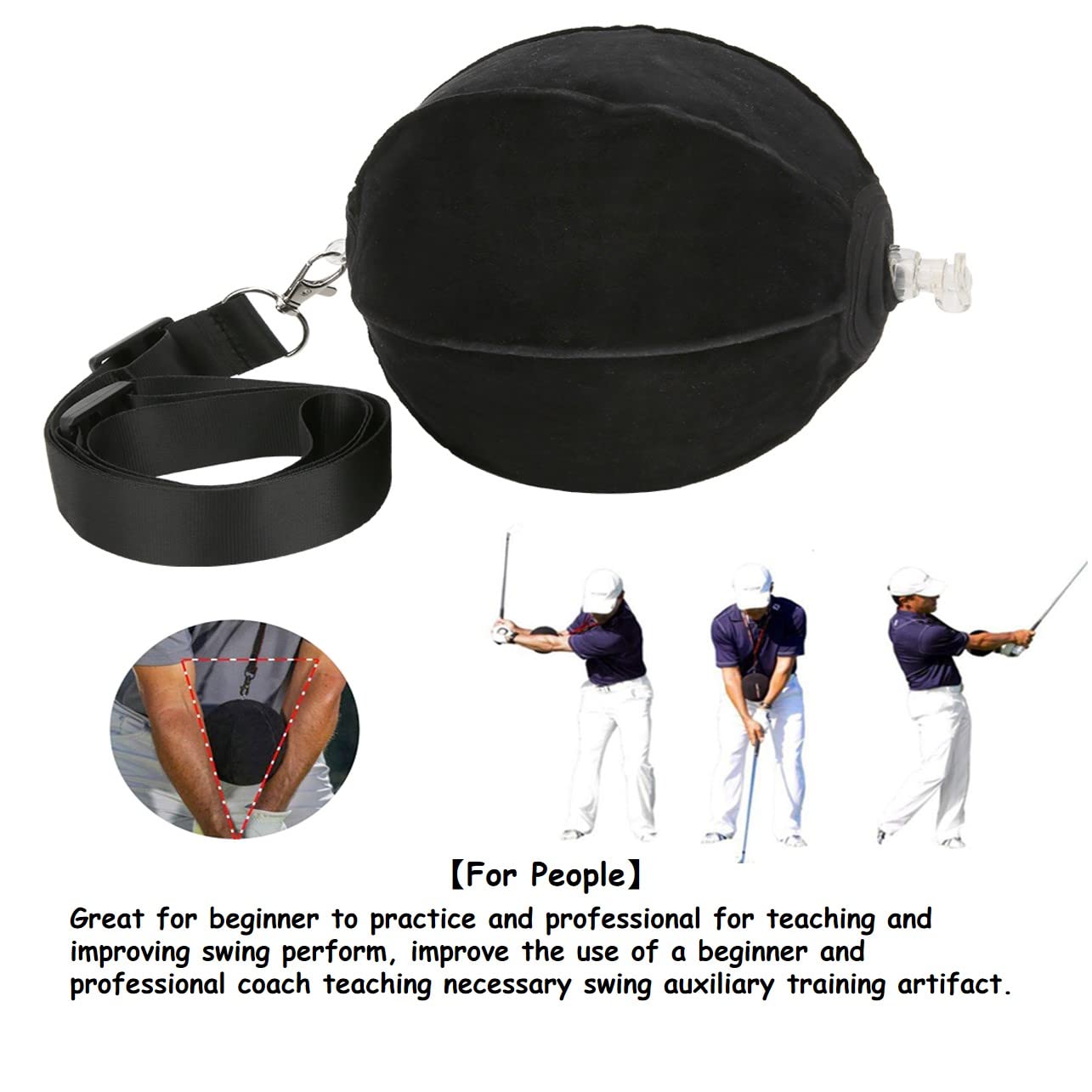 Pelota de Impacto de Golf, Entrenador de Pelota Inteligente de Golf, Ayuda para la práctica del Swing de Golf, Suministros para la corrección de la Postura del Golf, Ayuda para la corrección de la