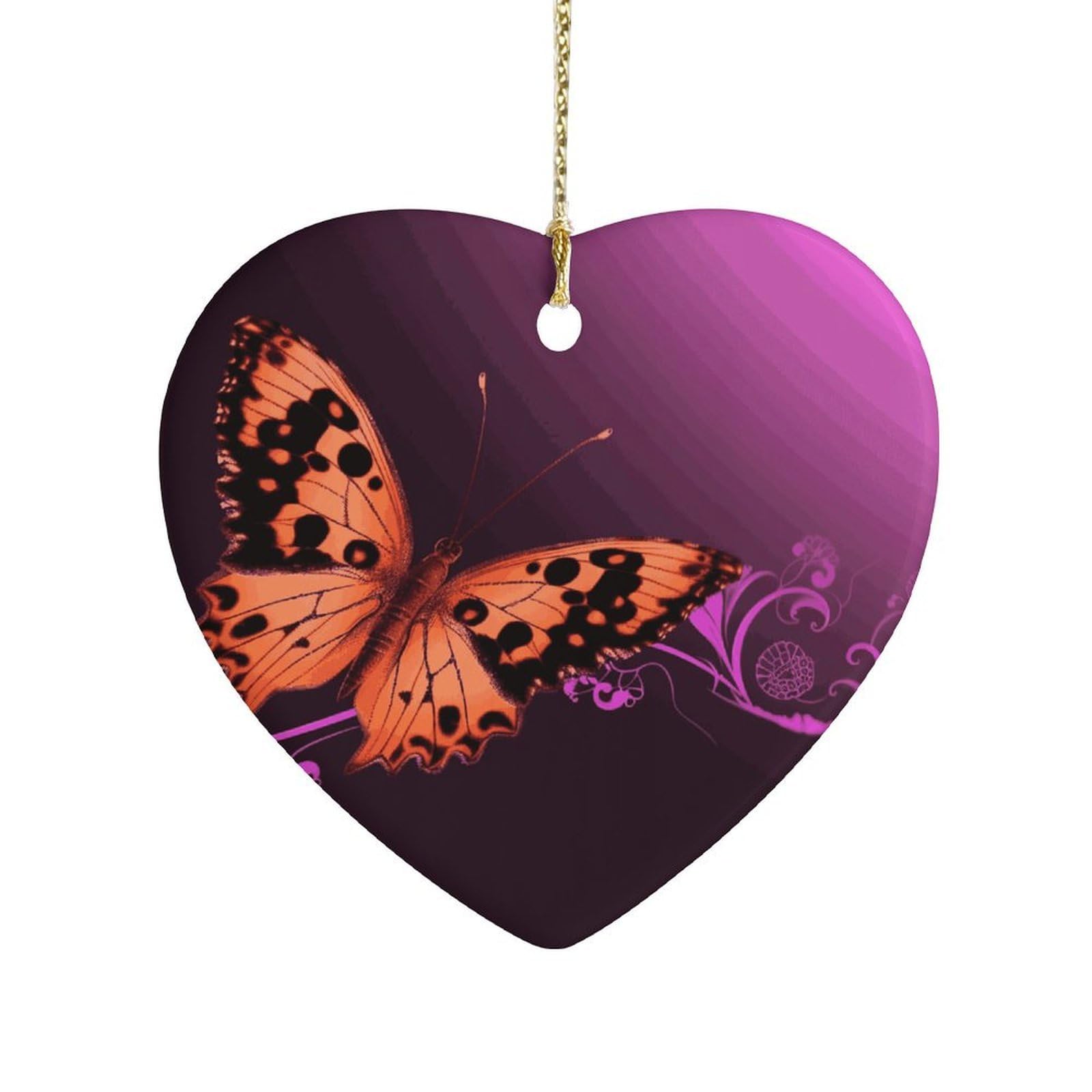 Fekiloot Style Nice Butterfly Ceramic Ornament Home Decor Keepsake