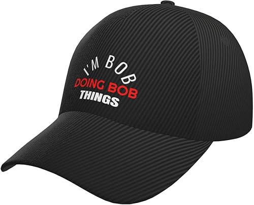 Im Bob Doing Bob Things - Gorras de béisbol ajustables de mezclilla lavada para hombre