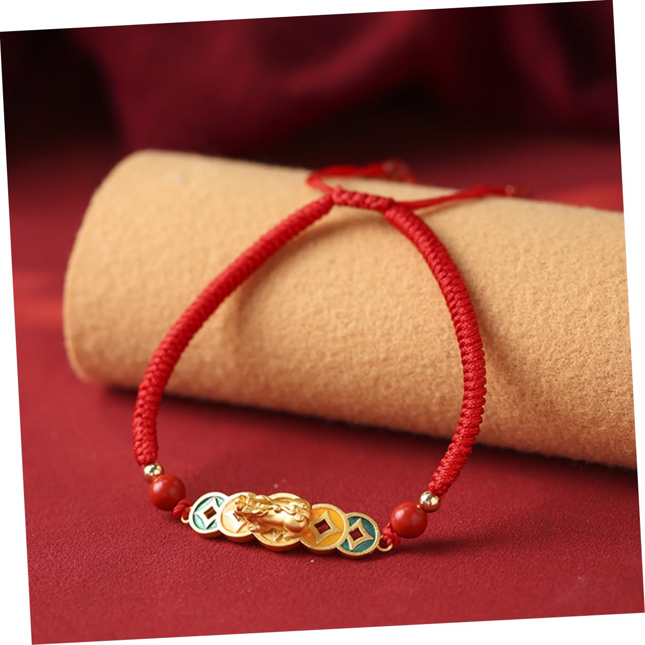 5 Piezas Pulsera Cuerda De Muñeca Tejida Accesorios Mujer Joyería De La Amistad Vestido De Discoteca Pendientes Disco De Amistad Cordón De Muñeca Rojo Cuerda