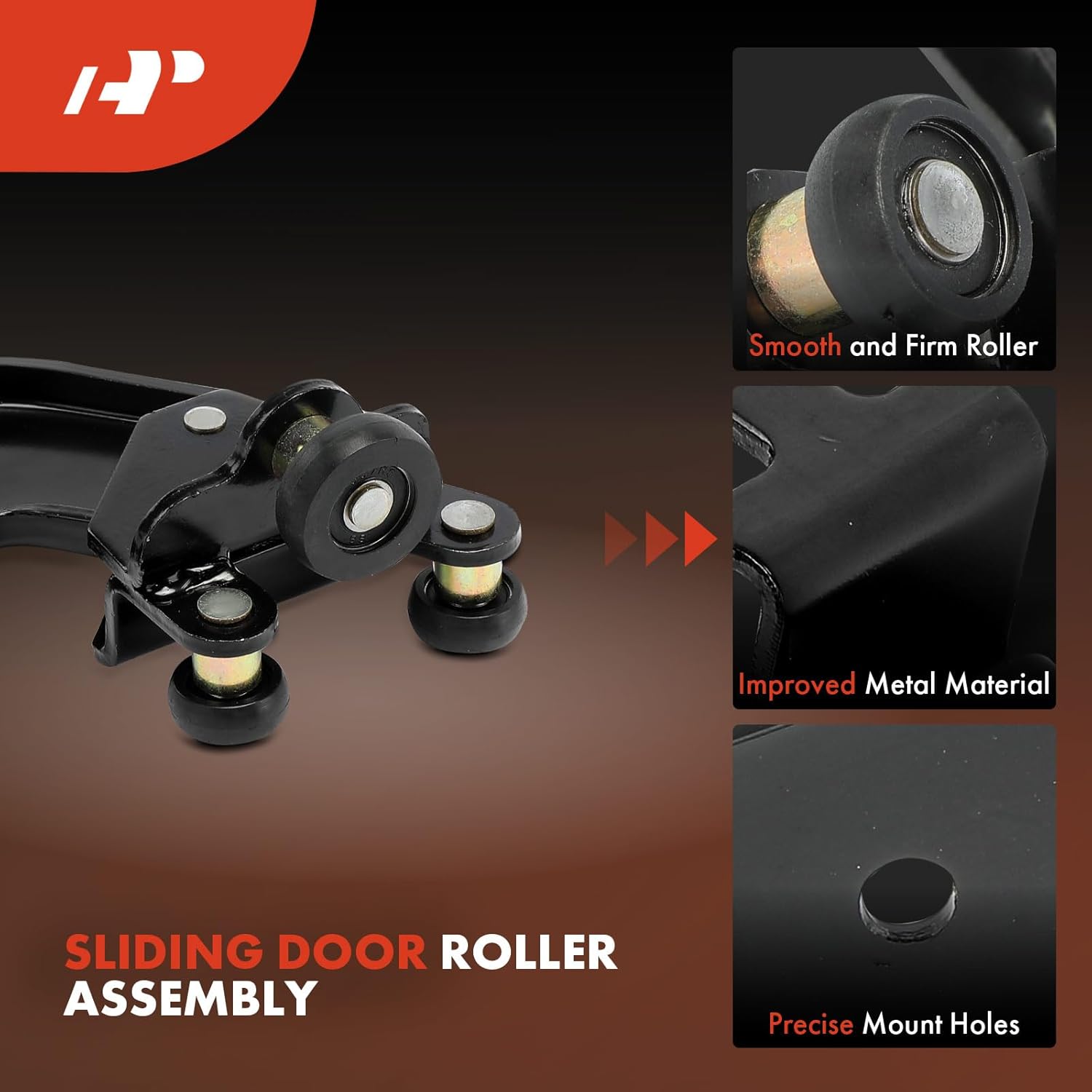 A-Premium Right Passenger Lower Sliding Door Roller Bracket Compatible with Chevrolet Express 1500, Express 2500, Express 3500, Express 4500 & GMC Savana 1500, Savana 2500, Savana 3500, Savana 4500