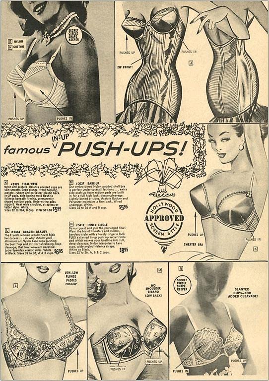 Push-Up Brassieres - Vintage Image