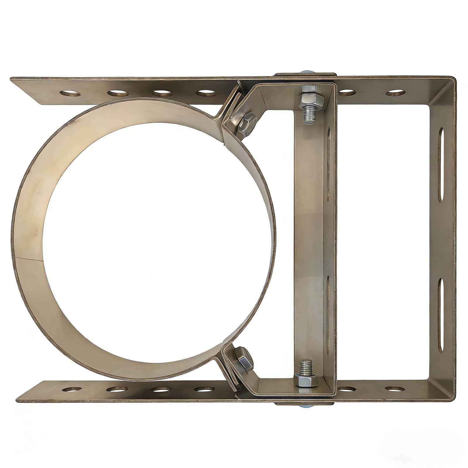 Hogtnd A Short Wall Mounted Chimney Pipe Bracket Made From 1.8Mm Thick Strong Stainless Steel For Secure Fixing Nd Non-Slip Fixing Of Chimney