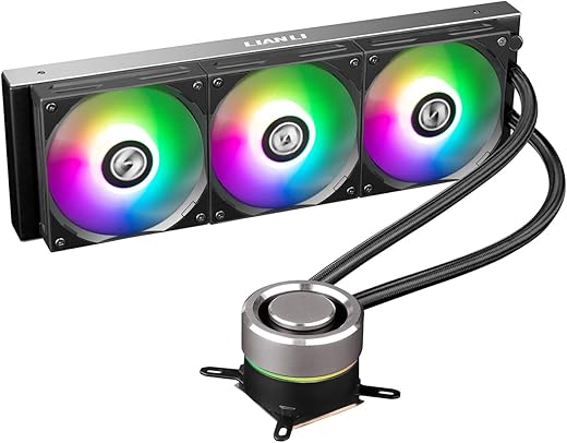 Lian Li Galahad 360 ARGB AIO Liquid CPU Cooler – Black | Support Intel: LGA 115X,LGA 1200,LGA 1700 & AMD: AM4,AM5