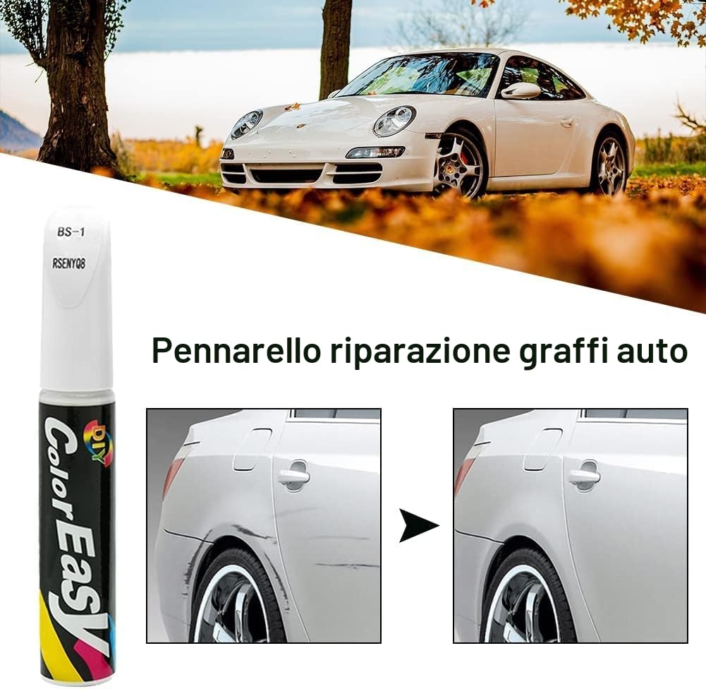 Rakiuty Penna per Ritocco Auto Rimuovi Graffi Bianco 1 Pezzi