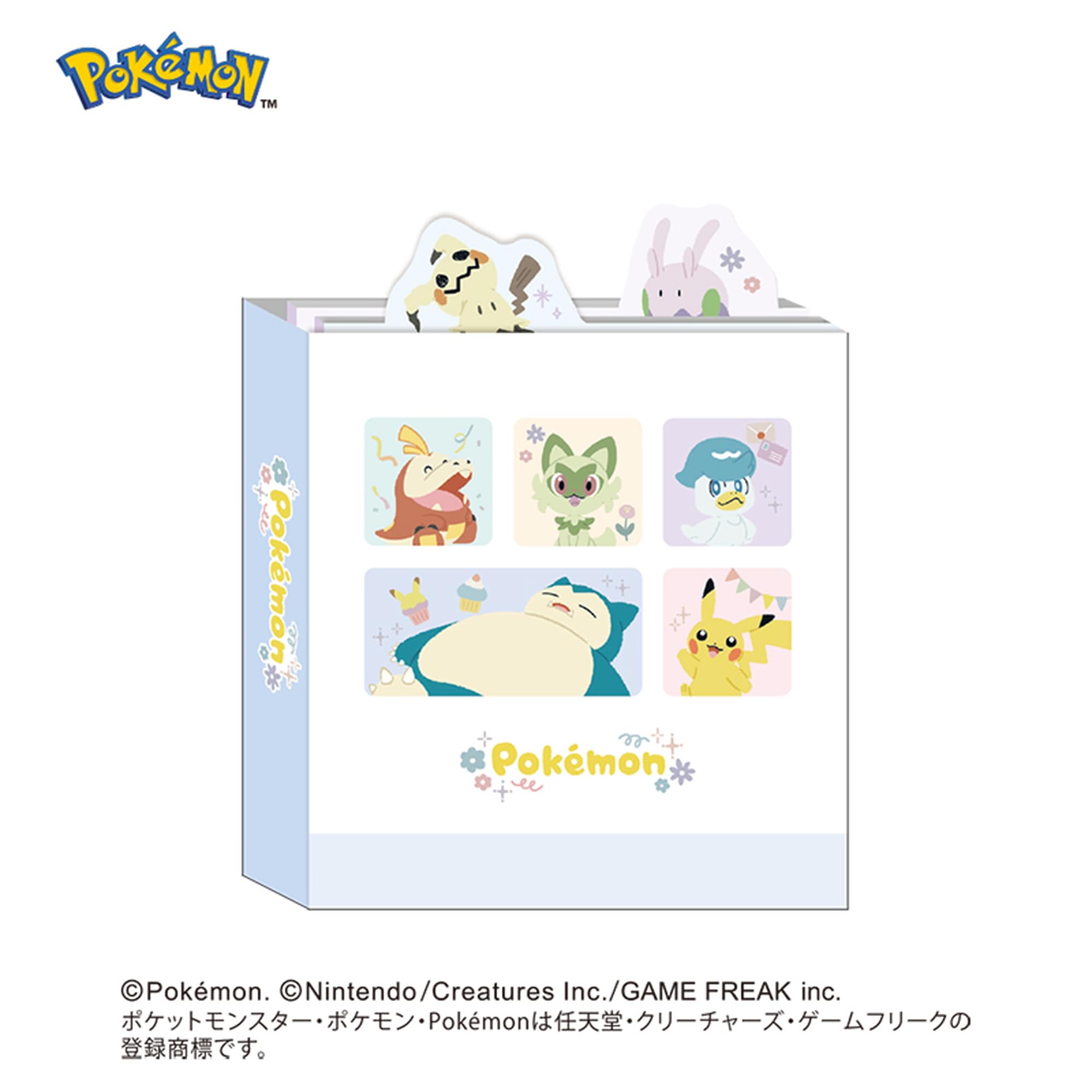 カミオジャパン ポケモン メモ クリアシートメモ A6 Colorful style 304492