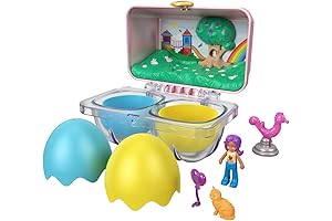 Polly Pocket Mystery Surprise Egg Carton - Pink Rainbow Playground Theme