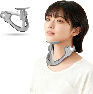 【首サポーター設計】軽量 首コルセット ストレートネック対策 クッション構造 通気性良好 スマホ首 在宅ワーク・移動中・読書 男女兼用 28段階調整 洗えるカバー仕様