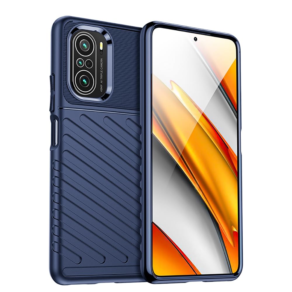 amazon basics Shockproof Mobile Cover for Poco F3 5G / Mi 11X 5G / 11X Pro 5G (360 Degree Protection | Protective Design | Anti-Scratch Tough Slim TPU Case), Blue (B0D1MXGBJK) Amazon Price History, Amazon Price Tracker