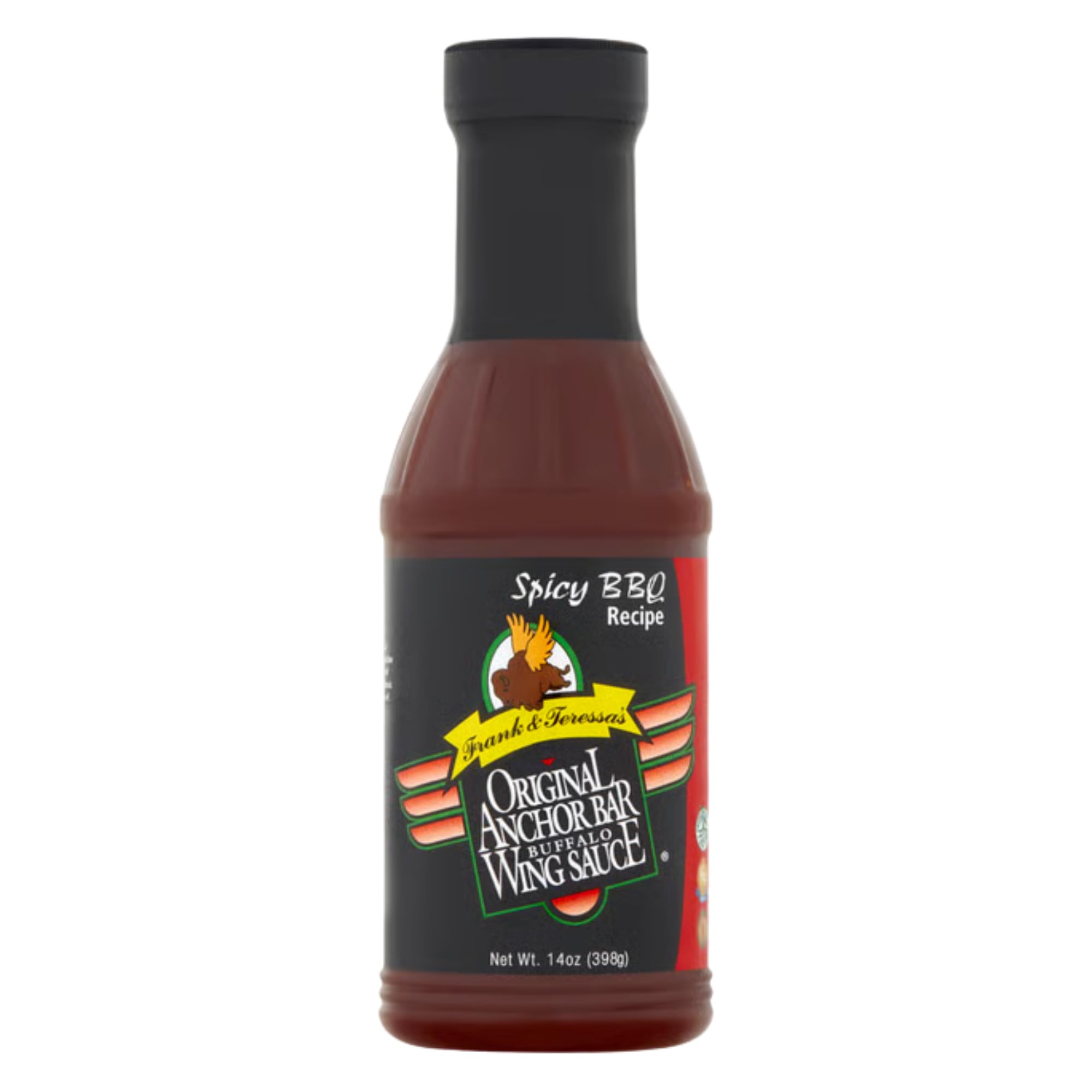 Anchor Bar Spicy Barbecue Wing Sauce, 14oz – Sweet & Tangy BBQ Sauce with a Kick – Perfect for Chicken Wings, Ribs & Grilling