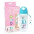 R for Rabbit Premium Baloo Baby Straw Sipper Bottle |10 fl oz | Anti Spill Sippy Cup with Soft Silicone Straw BPA Free &