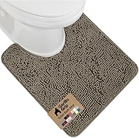 Vista 81 de GORILLA GRIP Alfombra de Baño 44x26, Chenilla Suave Absorbente, Tapetes de Microfibra de Secado Rápido, Respaldo de Goma Lavables Alfombras de Ducha