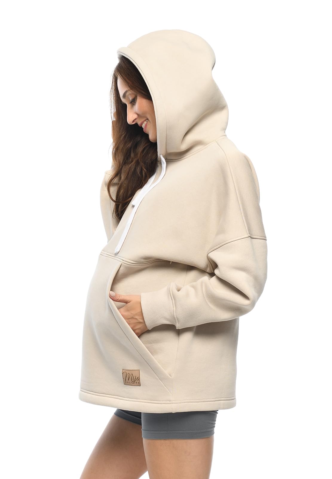 MijaCulture Umstandsmode 2in1 Stillpullover & Umstandspullover Stilltop Stillpulli Megan M021