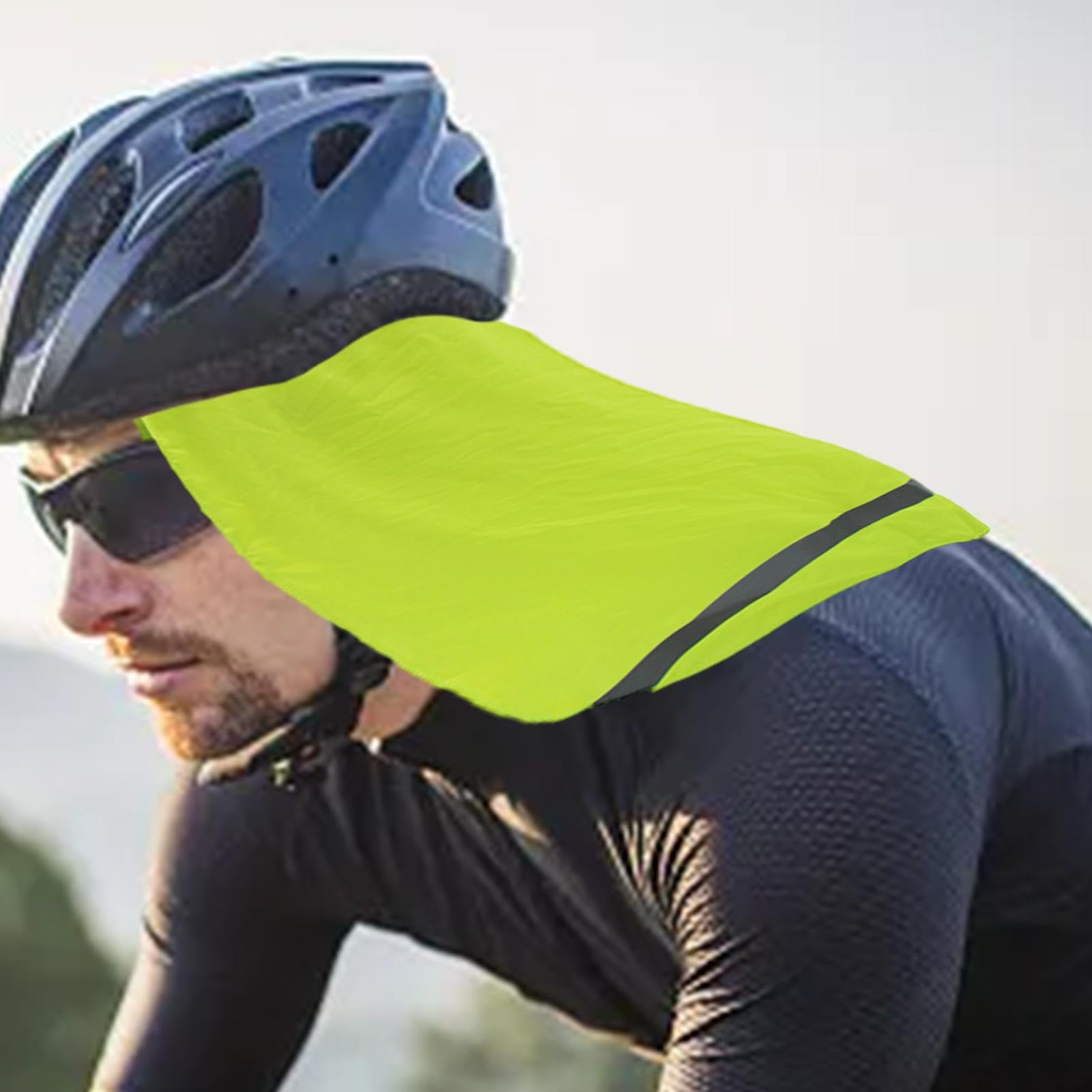 Protector Solar para Casco,Protector para el Cuello para Casco | Protector Solar Reflectante para el Cuello,2 Protectores de Cuello de Secado rápido, Forro de Sombrero Duro Transpirable para Ciclismo