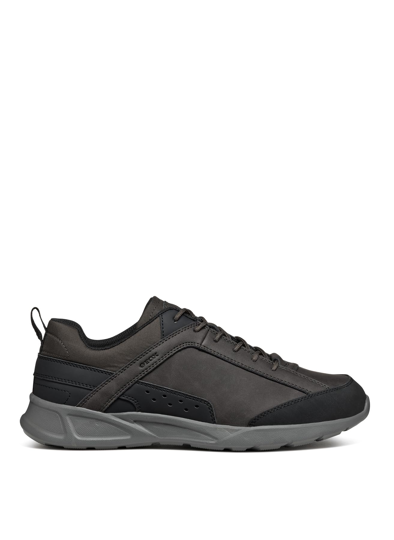 Geox Men's U Sanzio C Trainers, Dk Coffee Black, 7 UK