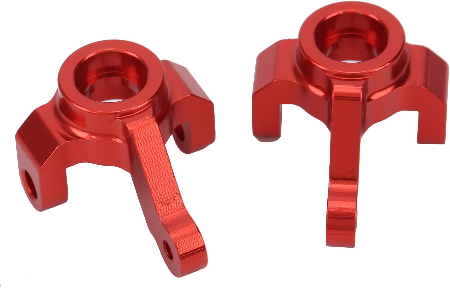 2Pcs Metal Steering Cup, Red Black Durable Aluminum Alloy Steering Cup RC Car Upgrade Accessories Parts for Su-zuki JI-MNY RC Car Modification (Red)