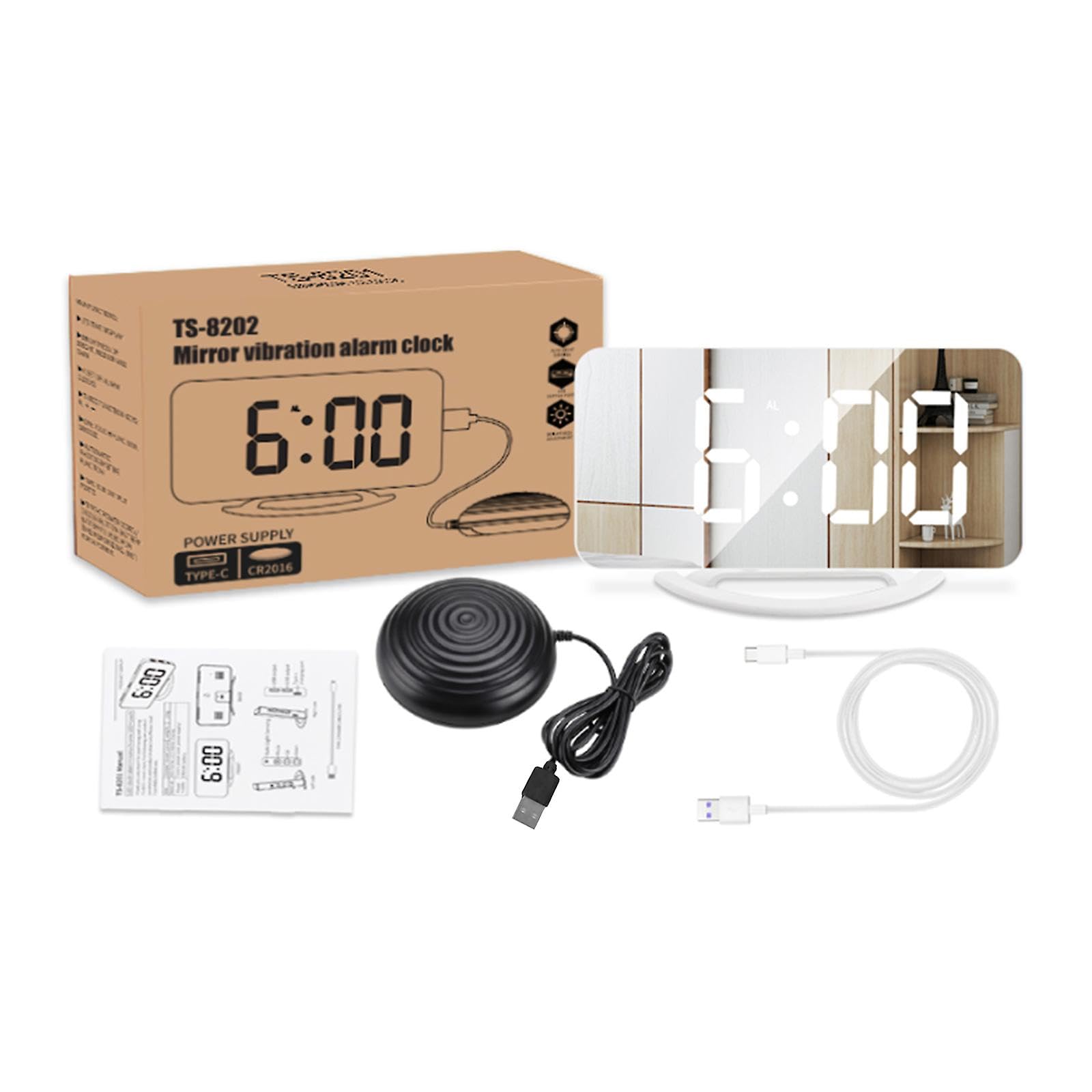 JOYHAPPST Vibrating Alarm Clock Super Loud Alarm Clock with Bed Shaker LED Digital Clock for Heavy Sleepers Hearing Impaired Deaf