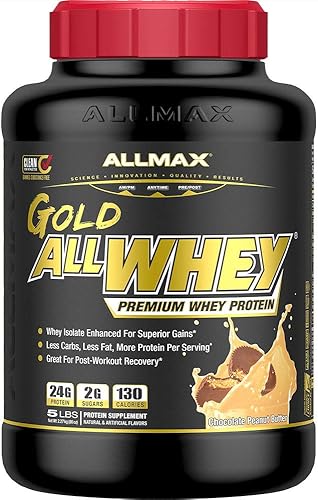 ALLMAX Nutrition - Gold ALLWHEY Proteína en polvo, mezcla de proteína de suero para fuerza y ganancias musculares, recuperación después del