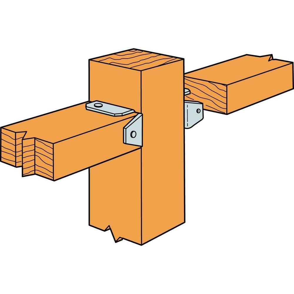Amazon.com: Simpson Strong Tie FBR24Z ZMAX Fence Bracket, 2