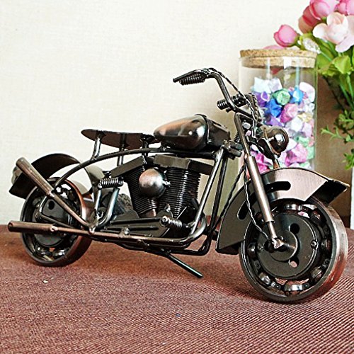 image for Amperer Collectible Art Sculpture Handmade Metal Motorcycle Tractor Mo