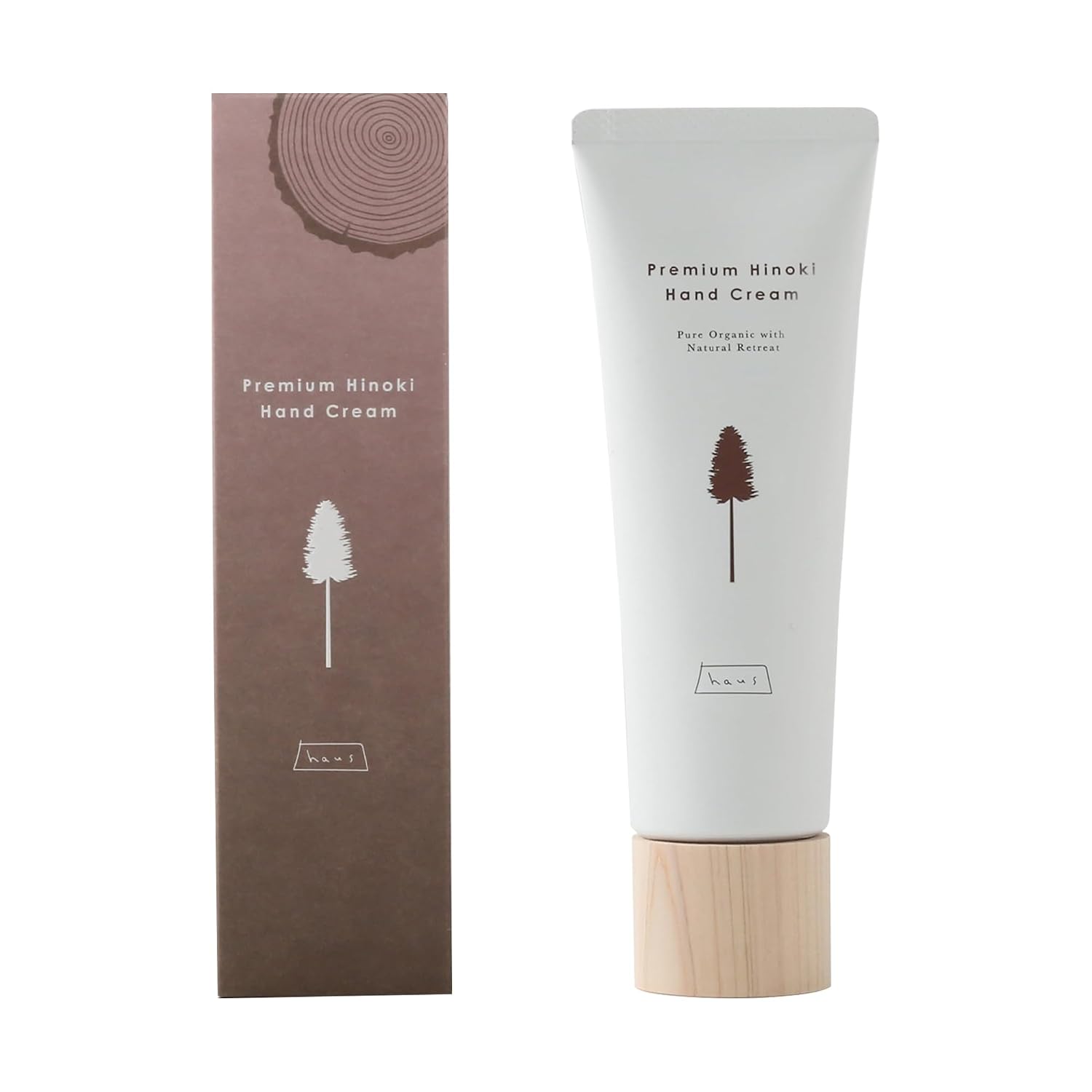 IPPINKA Premium Hinoki Hand Cream - 2.82 Fl Oz - Japanese Cypress Essential Oil & Rice Bran - All Natural - Vegan - Made in Japan