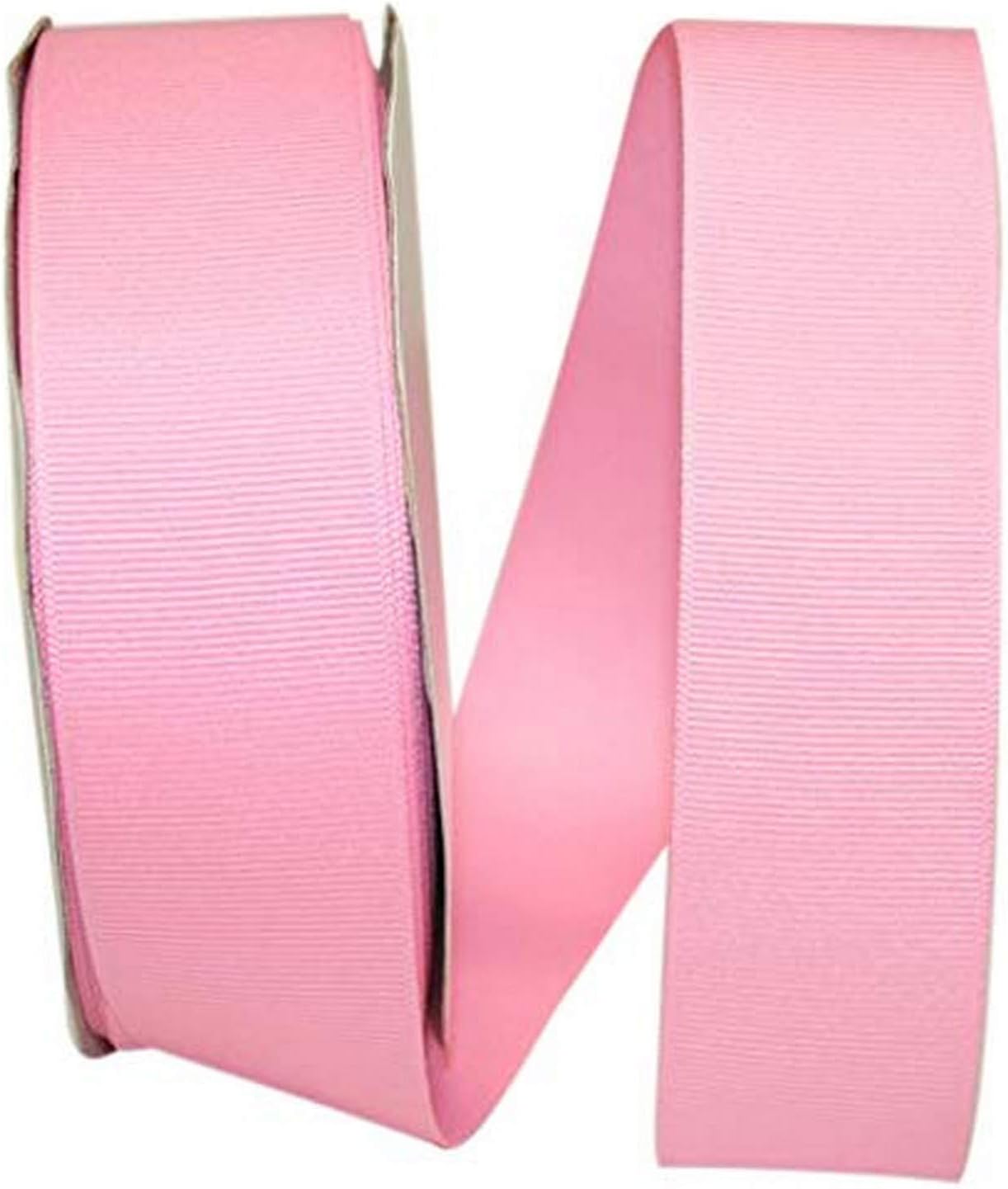 Reliant Ribbon Grosgrain Texture Ribbon, 1-1/2 Inch X 50 Yards, Pink