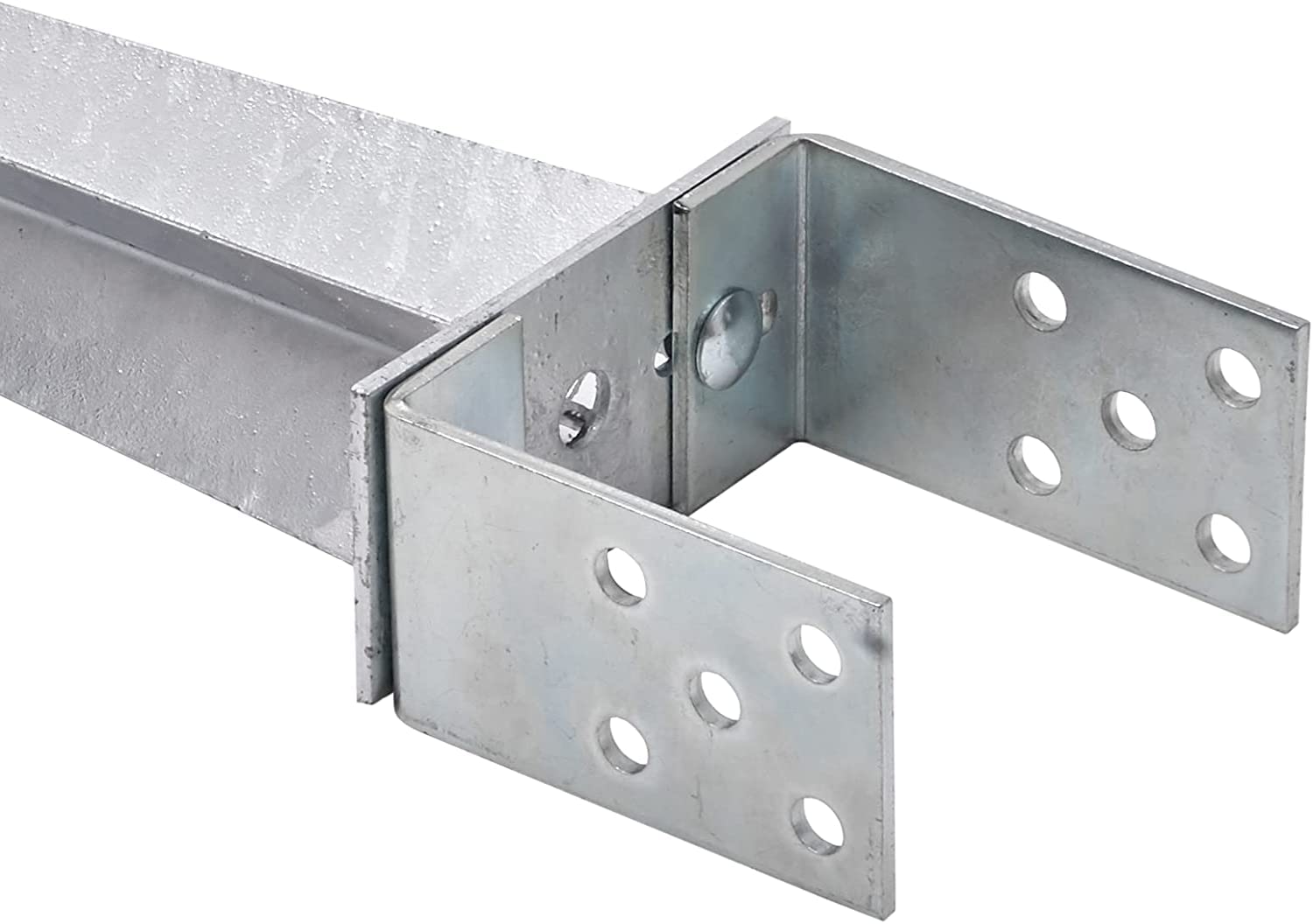 Supporto per palo, 0 – 140 mm, regolabile, manicotto di arresto a terra, con manicotto azionato a fuoco