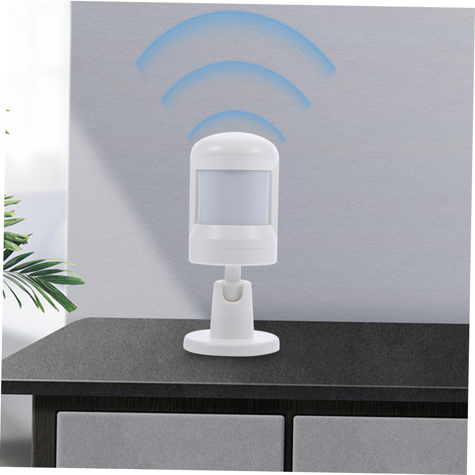 iplusmile Infrarot Körpersensor mit Weitwinkel Pir Bewegungsmelder aus PC und Abs für Zuhause Inkl. App-benachrichtigung und Statusmeldung an Host
