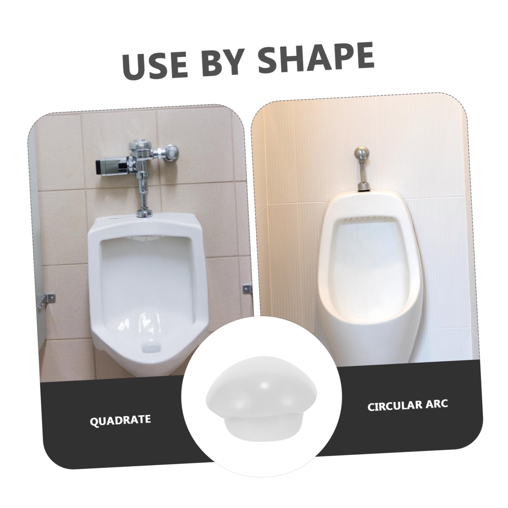 Tappo per orinatoio in ceramica, facile da installare, per il bagno degli uomini, previene l'intasamento, accessorio per orinatoio dal design moderno