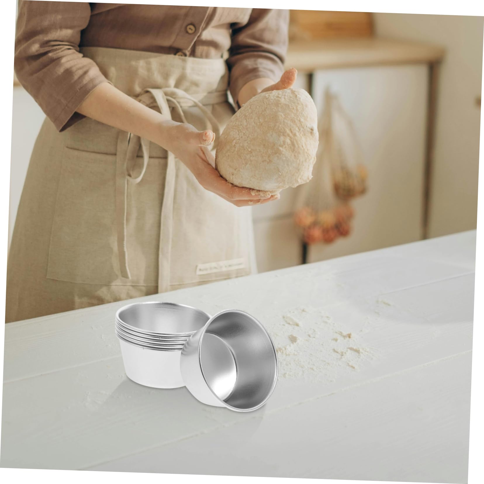 Cabilock 24stücke Teiliges Set Antihaft Carbonstahl Puddingbecher Hitzebeständige Muffinform Für Desserts Kuchen Muffins Leicht Zu Reinigen Und Wiederverwendbar