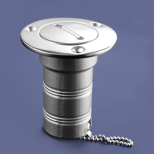 Miniatura 4 de Atibin Yate Tapa de combustible de acero Llave de barco Cubierta de llenado de combustible inoxidable Tapa de gas de llenado diesel Hardware de agua