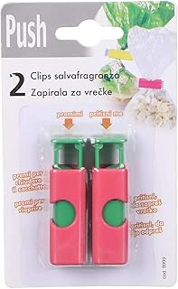 مشابك لاكياس الطعام من بوش، قطعتين - اخضر احمر