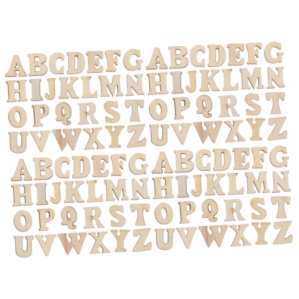 FAVOMOTO 2sets Wood Cutouts Smooth Surfaces DIY Handcrafts for Parties Holidays 104pcs*2