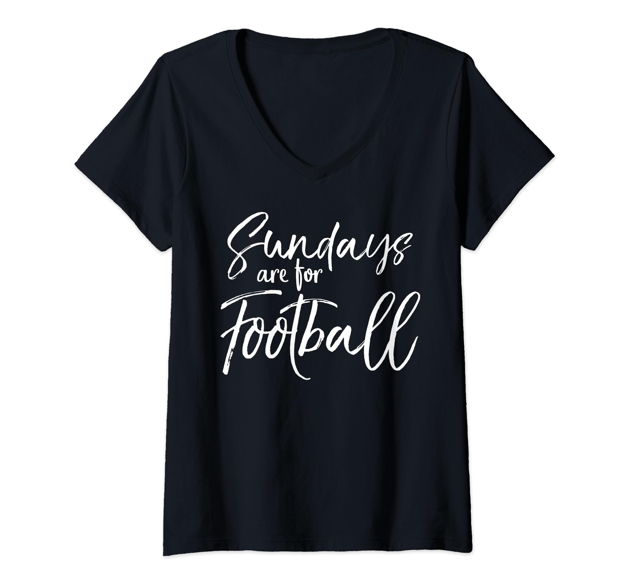 It's Football Time Y'all Design StudioCute Game Day Apparel for Women Fun Sundays are for Football V-Neck T-Shirt