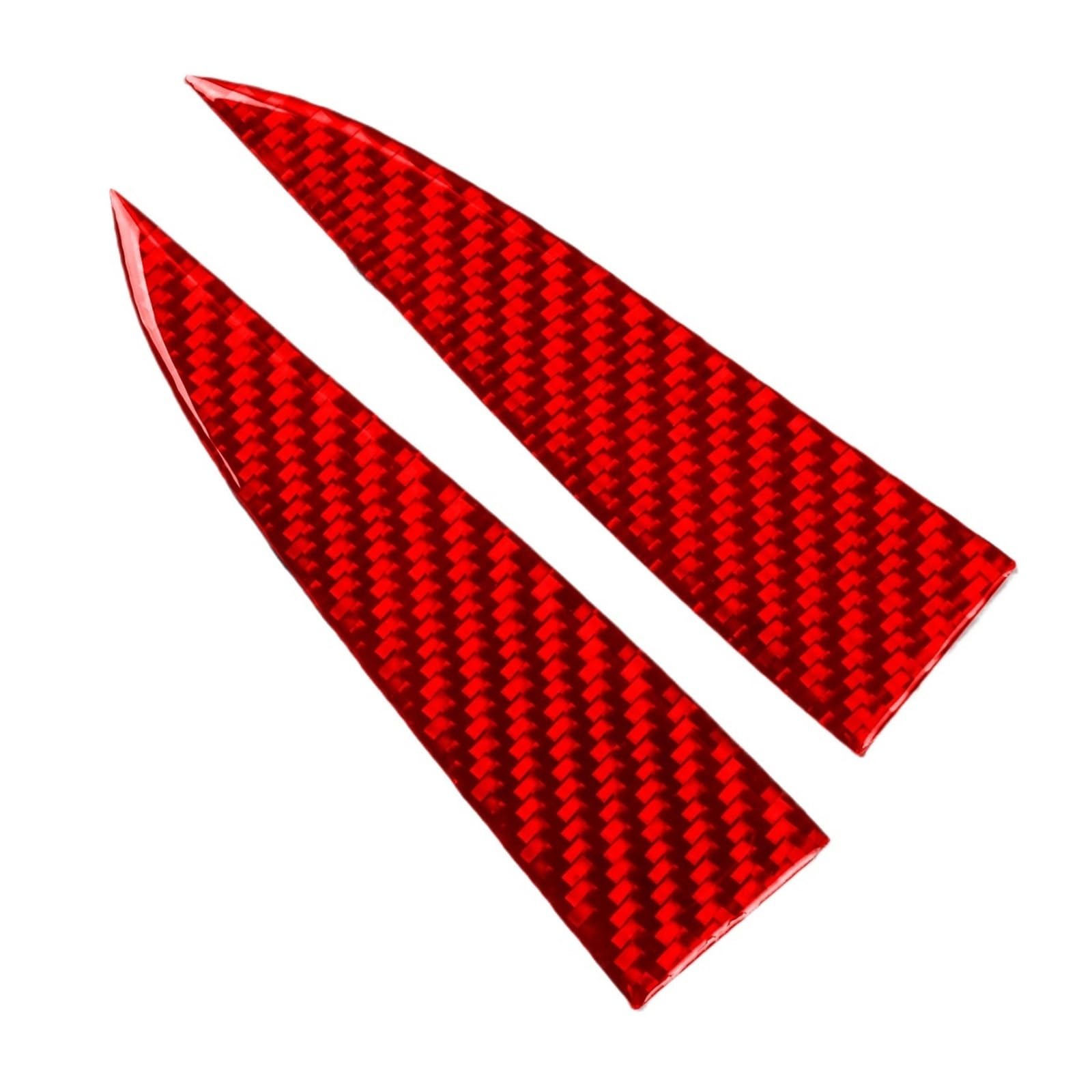 Interior Trim for Tesla for Model Y 2020-2023 Dashboard Both Side Speaker O Cover Trim Car Interior Sticker Cover Trim Sticker(Red)
