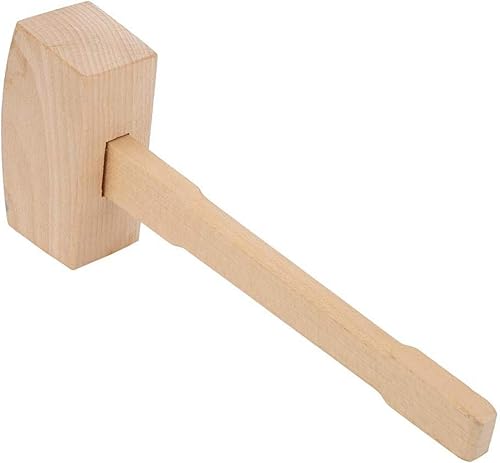 Miniatura 6 de Mazo de madera de haya de 13.8", martillo de hielo manual, Mazo de tallado de carpintería maciza, Herramienta de mano para carpintería