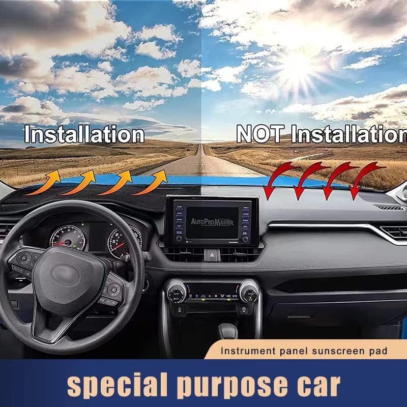 Miniatura 2 de Tapete para tablero de salpicadero de automóvil, compatible con Hyundai Sonata 2011, 2012, 2013, 2014, Sonata 8, conducción a la izquierda..